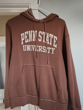 Penn State University Unisex Brown Hoodie Sweatshirt - Size M